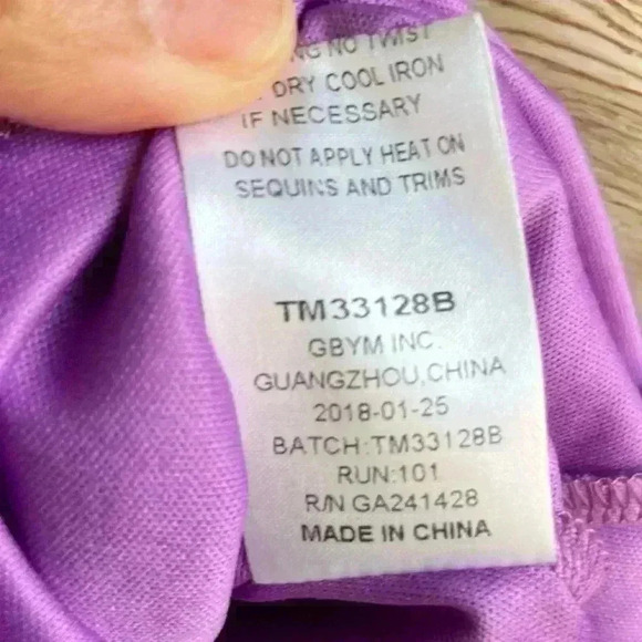 Truly Me Sara Sara Girls Floral Print Long Sleeve Chiffon Hi Low Dress 14 Purple - Picture 11 of 16